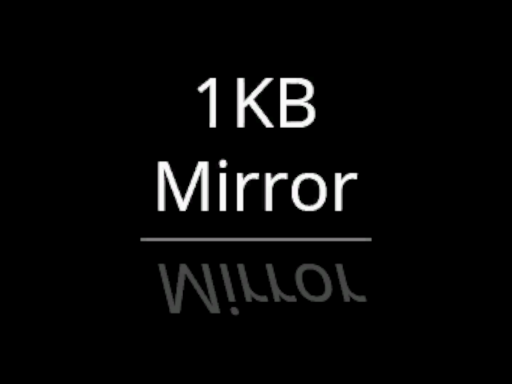 1KB mirror worldの画像