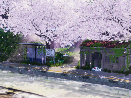 春京˸ 旧八重駅 -輝桜神社- Spring Capital˸ the Former Yae Stationの画像